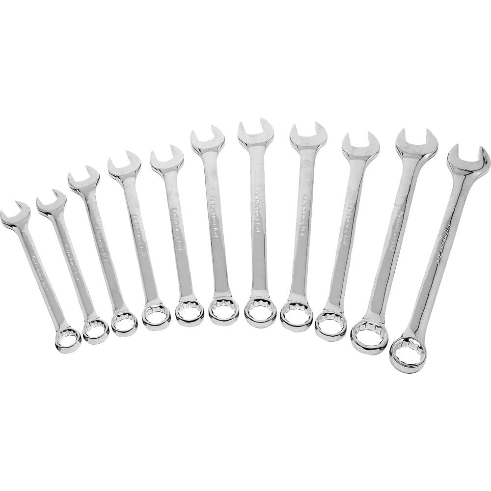 11 Pc Sae Combo Wrench Set by Performance Tool