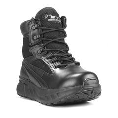 black motorcycle boot