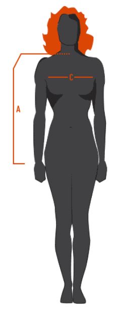 z1r womens jacket & vest size chart