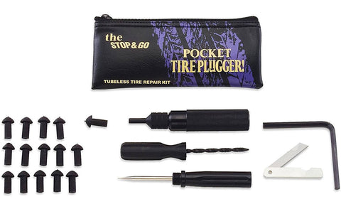 motorcycle tire plug kit to keep in your saddlebag in case of emergency