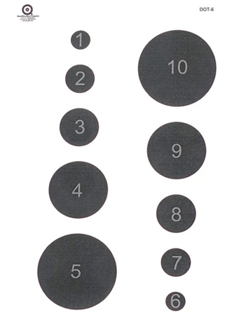 Dot-6 paper target