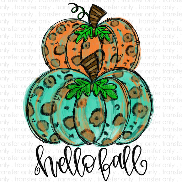 Download Hello Fall Pumpkins Sublimation Transfer - Wills Creek Designs