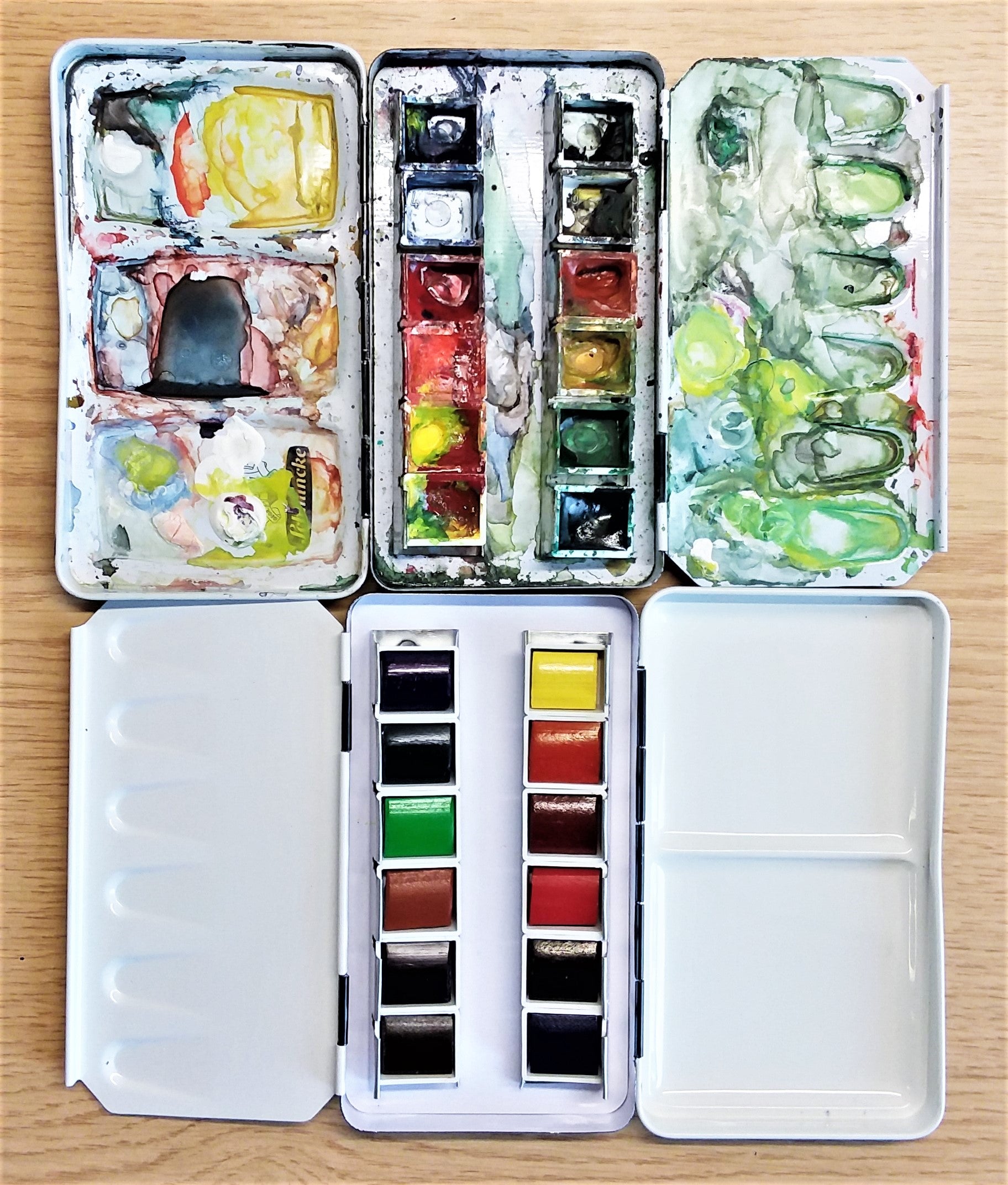 How to set up your watercolor palette - basic tips