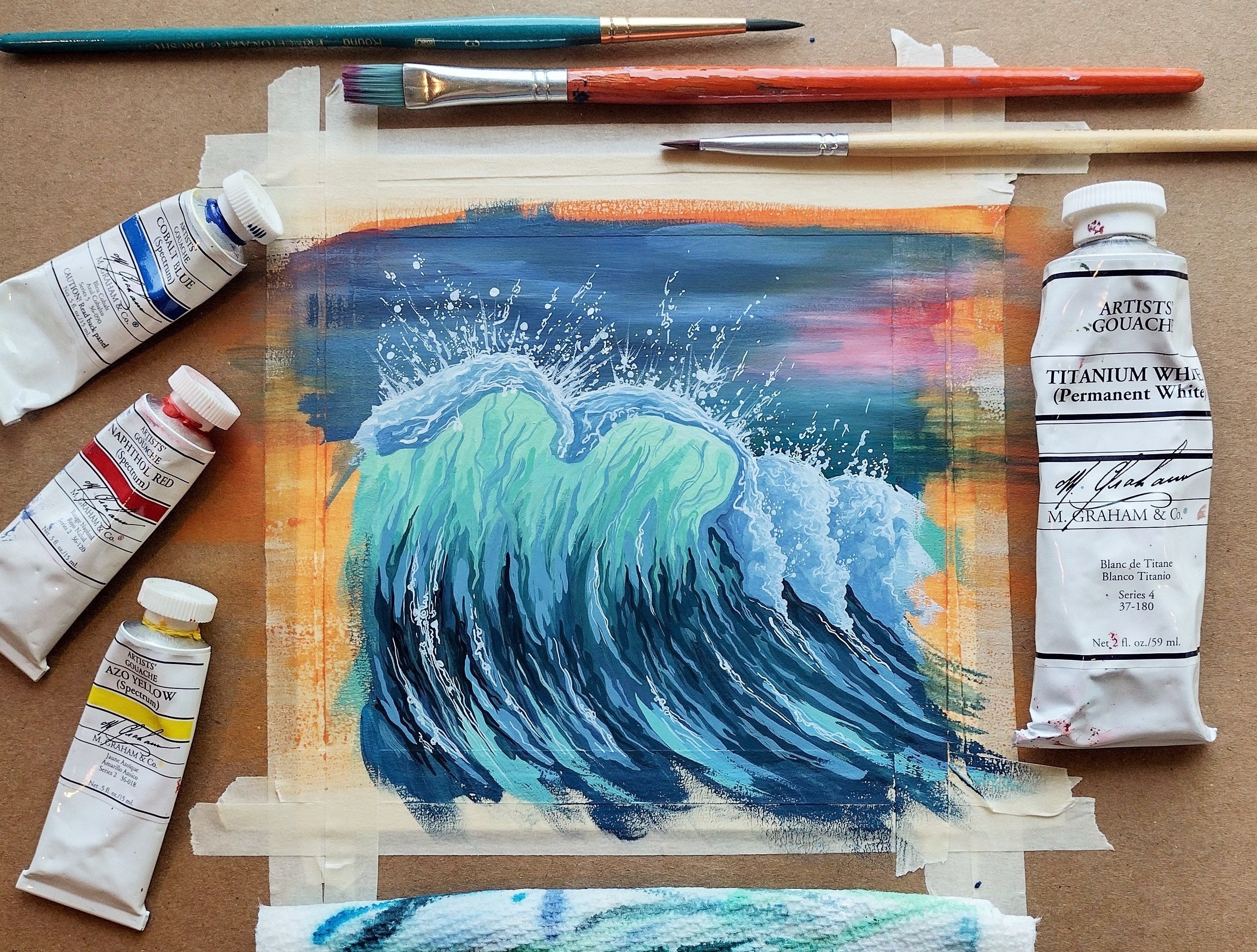 Painting Materials – The Watercolor and Gouache Paints and Brushes I use —  Four Wet Feet Studio