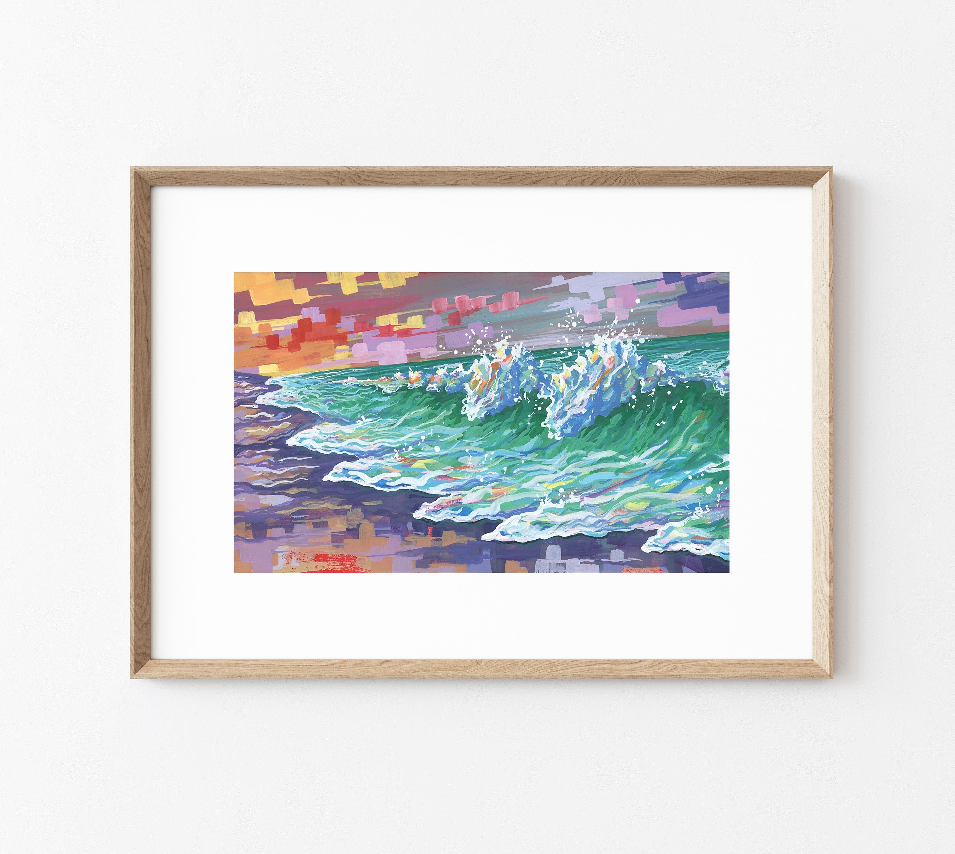 "Know What You Know" (Miniature Gouache Seascape): 5x7 Fine Art Print