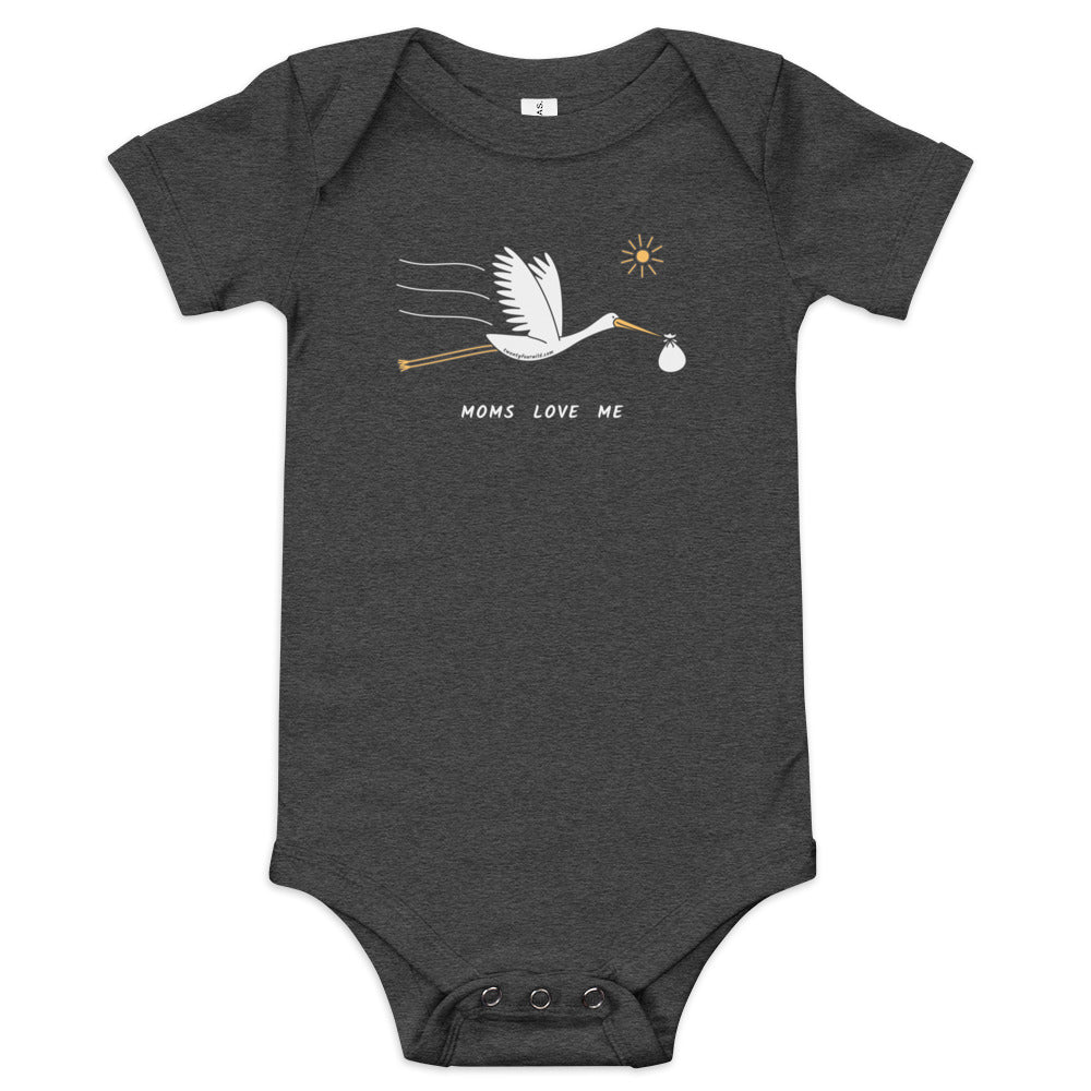 Moms Love Me Stork Onesie | Baby Clothing | Twenty Four Wild