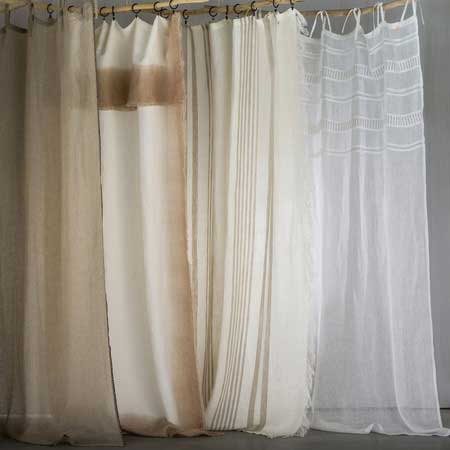 coastal curtains in rustic linen from La Redoute