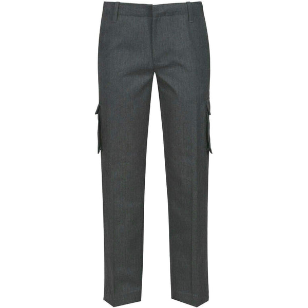 School Uniform Essentials, Boy's Elastic School Trouser GREY