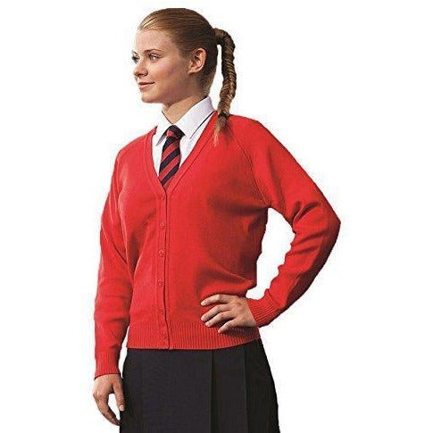Girls School Knitted Cardigan Uniform Age 3 4 5 6 7 8 9 10 11 12 13 14 ...