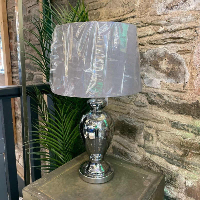 sinton urn chrome table lamp