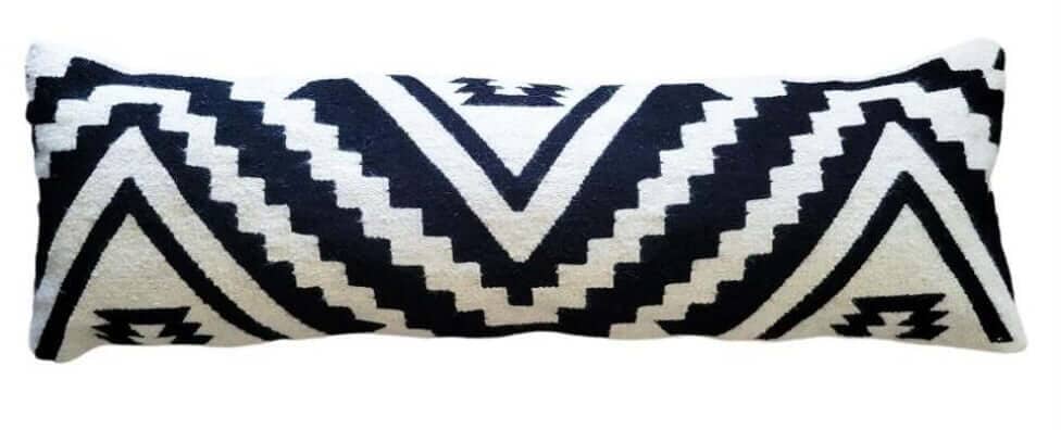 Black and White Geometric Pillow  Lumbar Pillows – The Citizenry