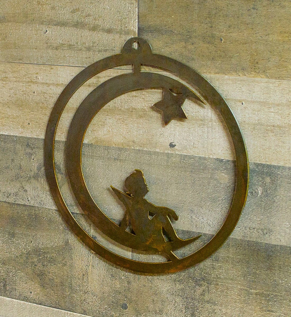 Fairy Moon And Star Rustic Metal Wall Art Home Decor Oregardenworks