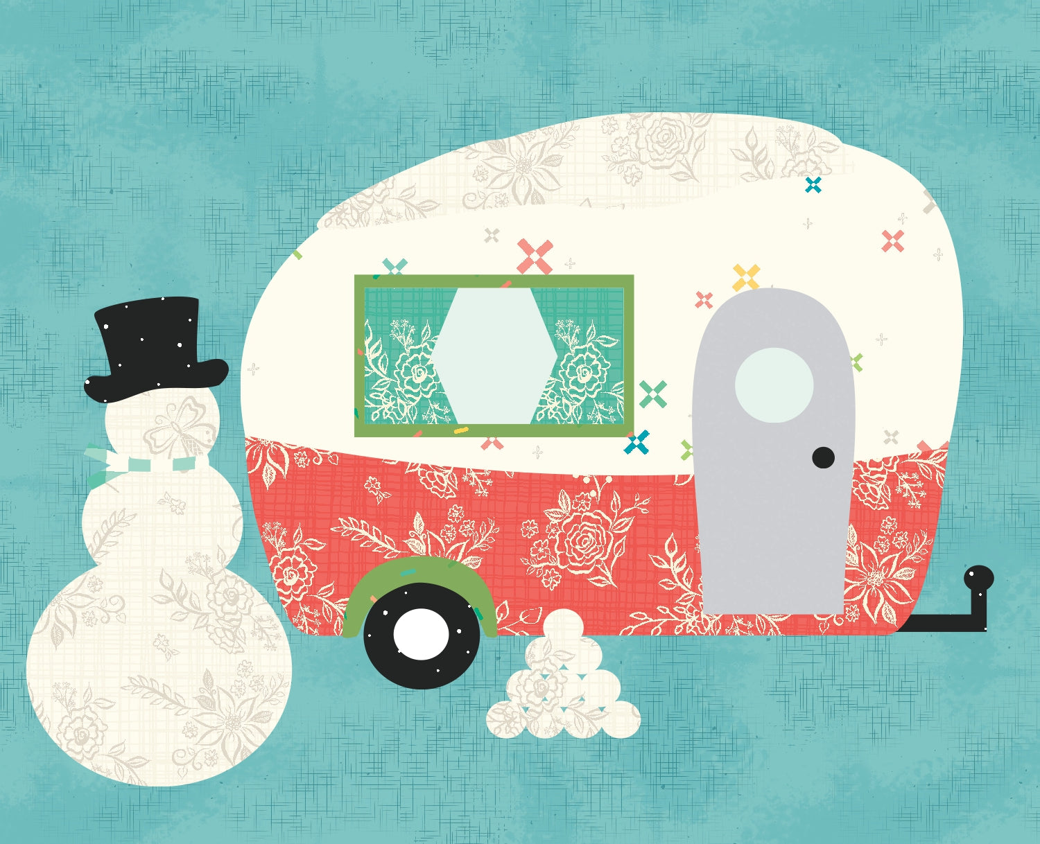 Laser-cut Kit: "A Year of Happy Camping Block 11" #madewithflexifuse