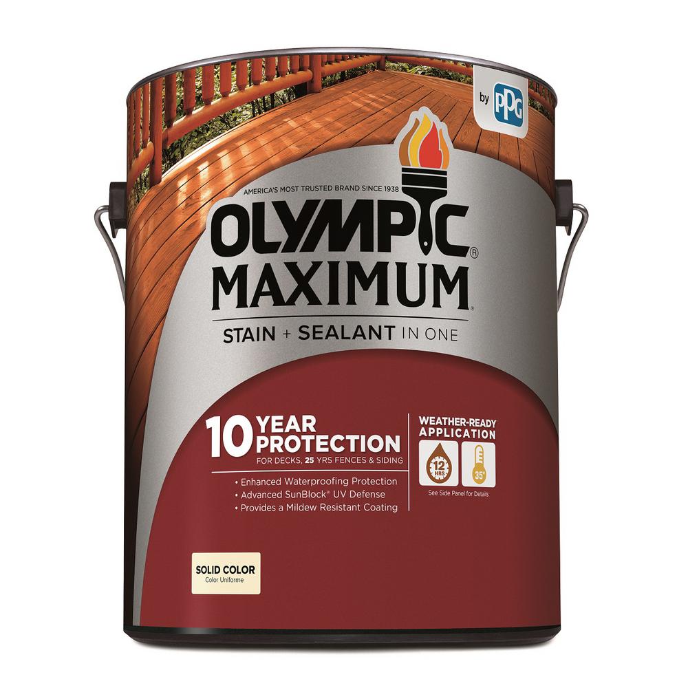 Olympic Maximum Stain Sealant Solid Color Stain 1 Gallon Lucky S   Olympic Maximum 1024x1024@2x 