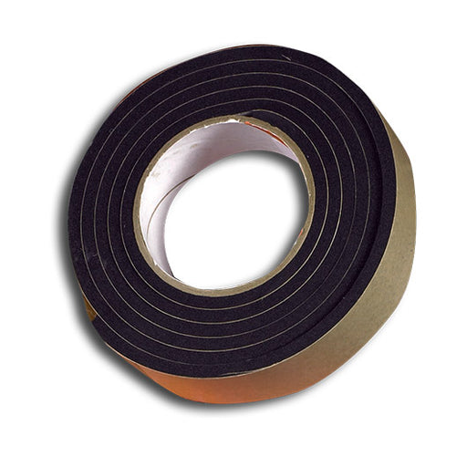 3/4” Thick Neoprene Foam Strip, 1” Wide x 25' Long, Black — Pres-Bond