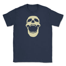 Load image into Gallery viewer, Skull design Skeleton Laughing product Funny Halloween Graphic Unisex - Navy