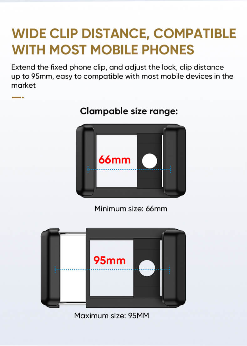 Apexel F001 WIDE CLIP DISTANCE, COMPATIBLEWITH MOST MOBILE PHONES