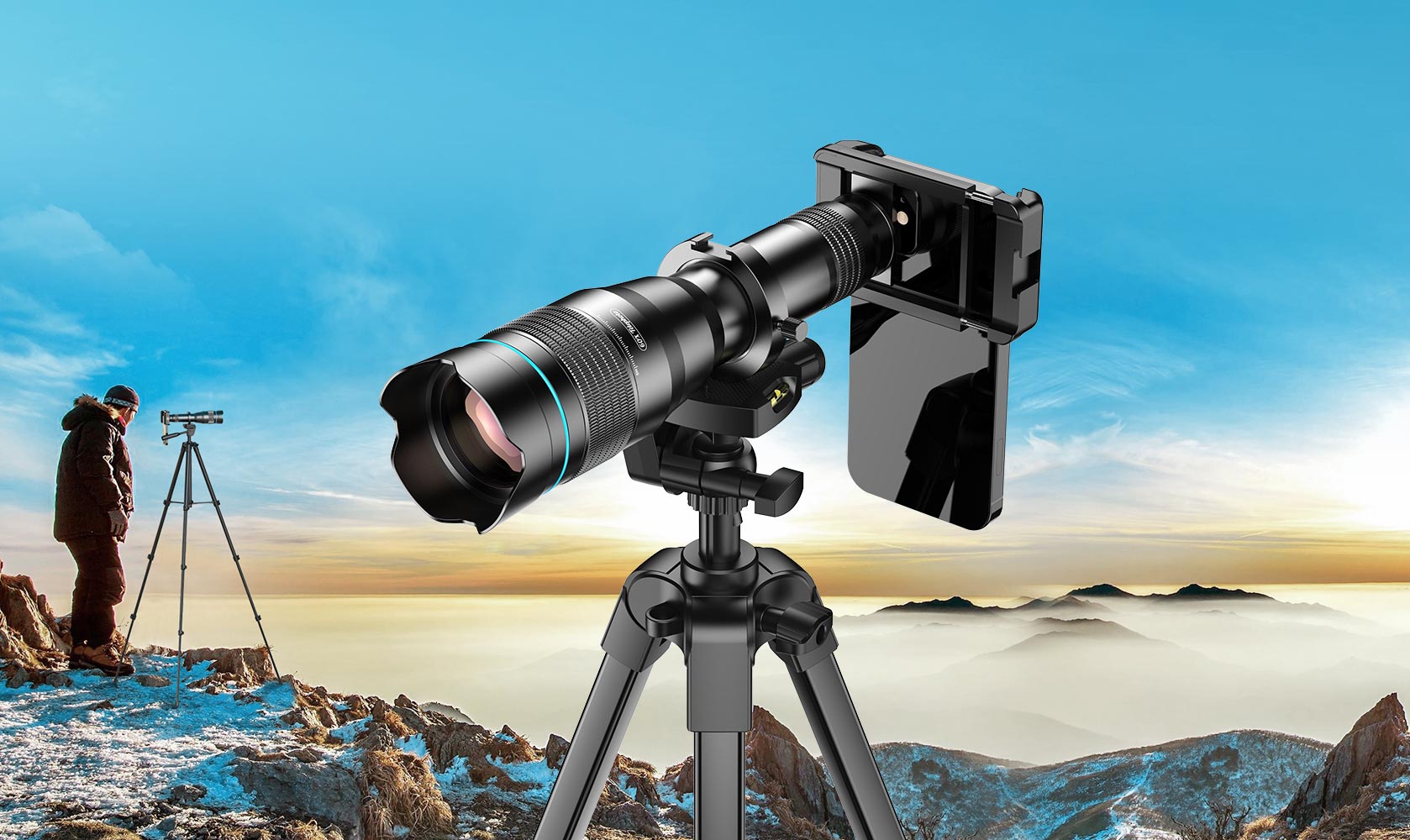 APEXEL Upgraded 60X Telephoto Phone Lens