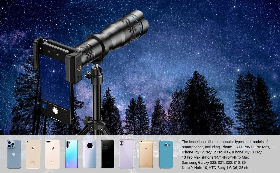 NEW 36X telephoto lens for iPhone 14/14Pro/14Pro Max, Samsung, Android Phone (Fits for Almost All Phone), Phone Lens Attachment.
