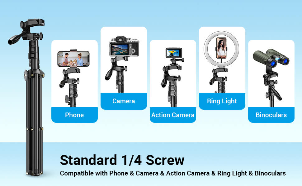 Wide range of compatible tripods
