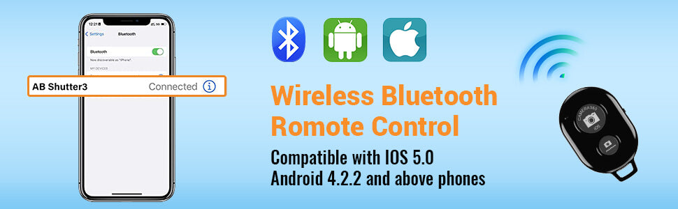 Wireless Bluetooth Romote Control Tripod