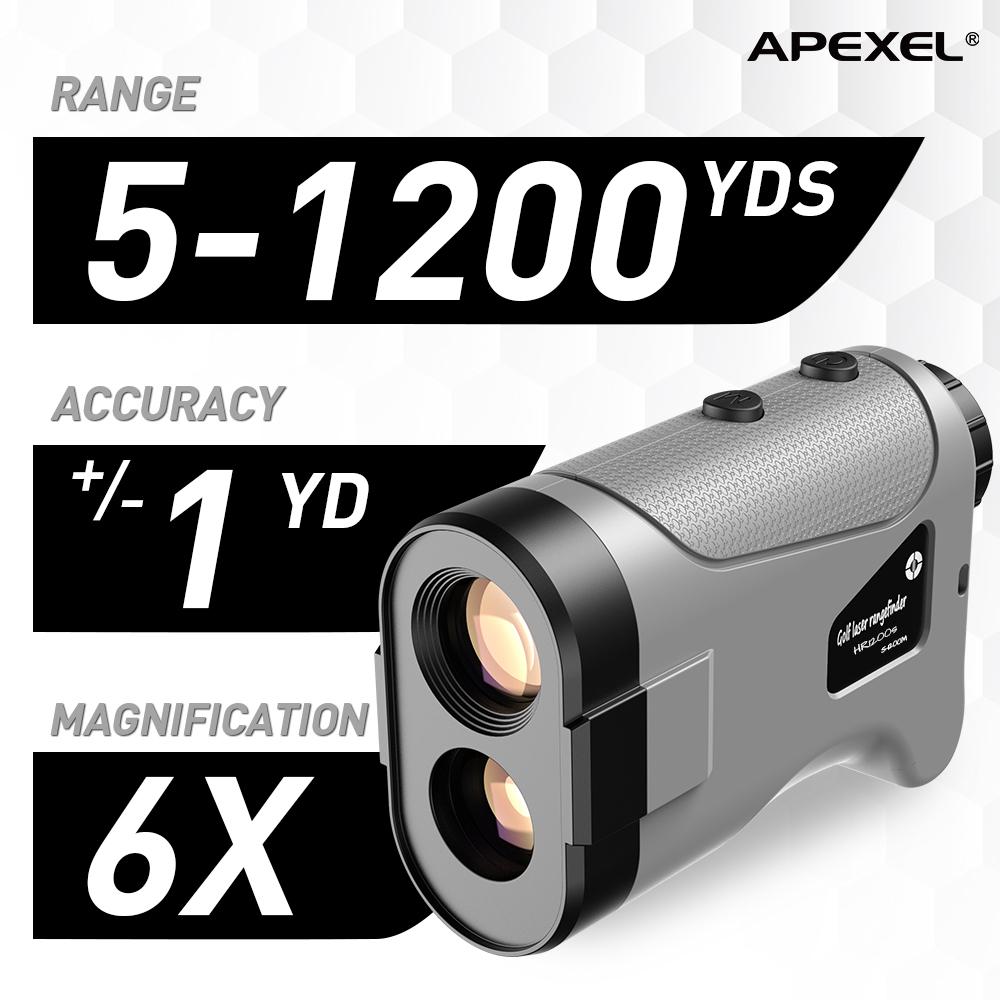 APEXEL Laser Rangefinder 600M 800M 1200M Laser Golf Distance Finder Meter for Golf Sport, Hunting, Survey