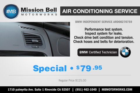 Auto Air Conditioning Repair and Climate Control Repair Service Riverside California | Mission Bell Motorworks