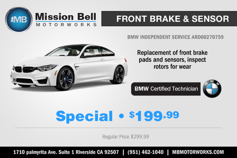 Break Repair Coupon Riverside California | Mission Bell Motorworks