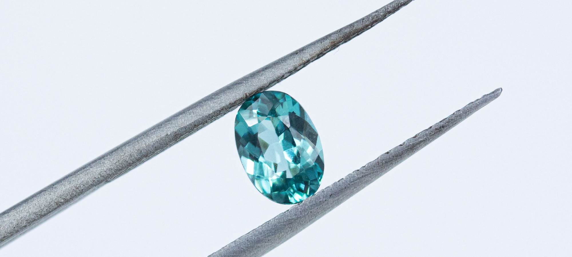 oval teal tourmaline