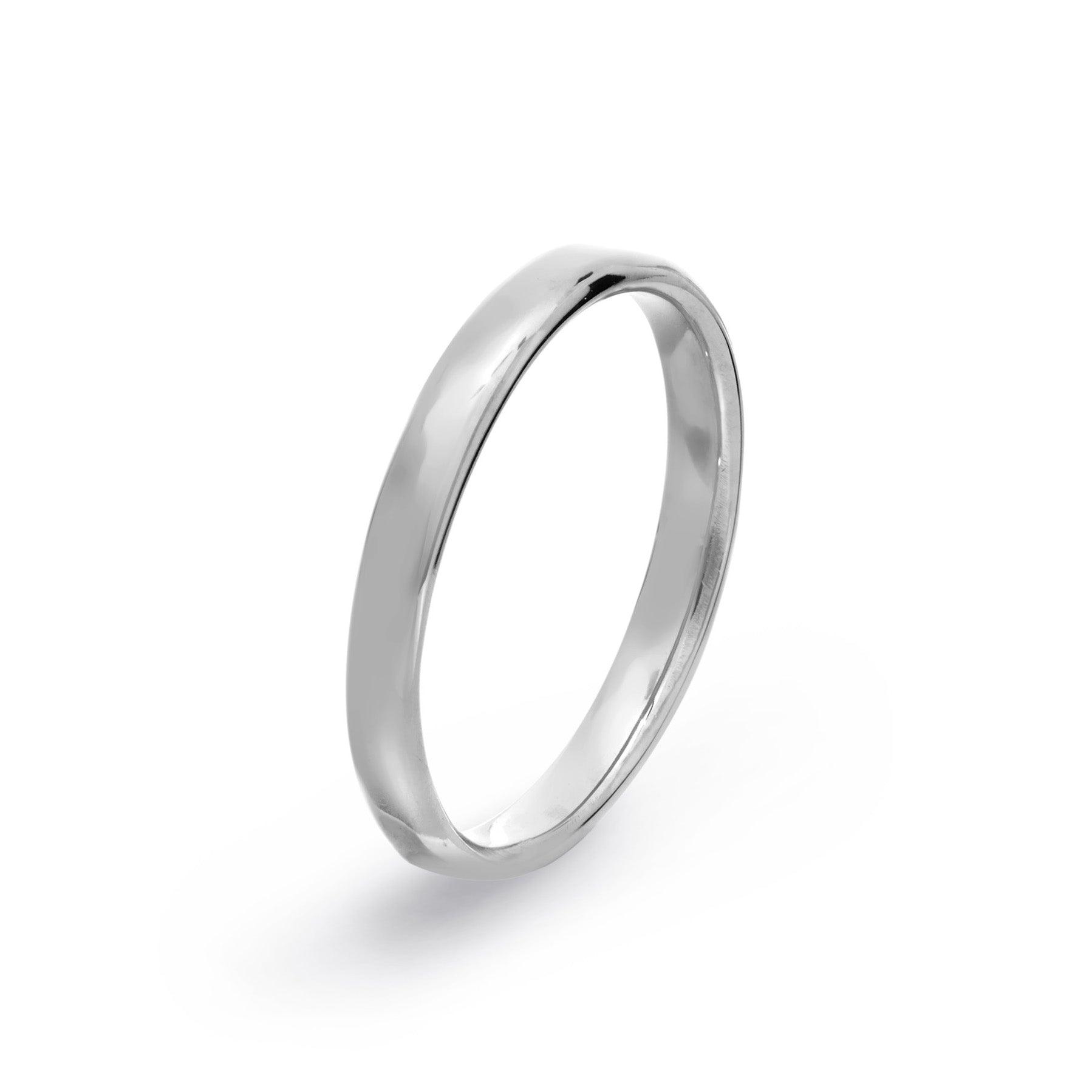 White Gold Court Wedding Band