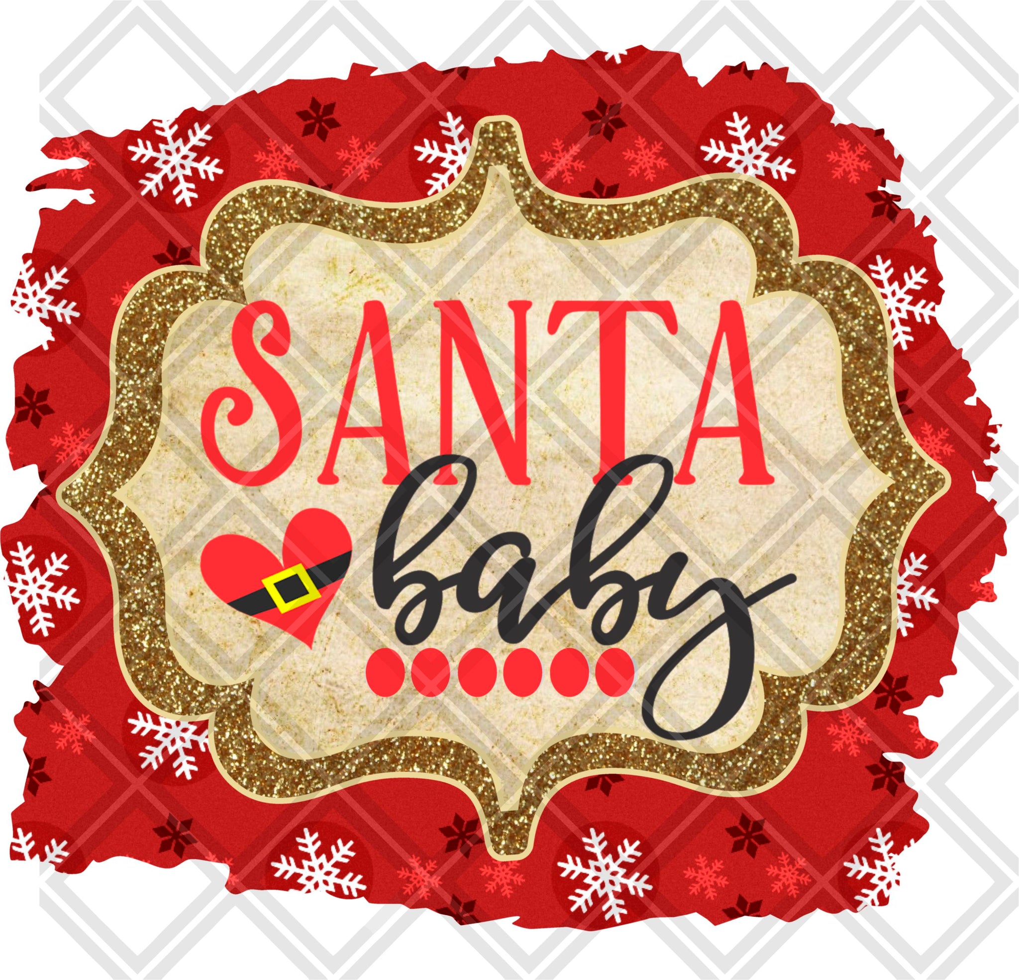 Download Santa Baby Frame Belt Heart Png Digital Download Instand Download Popzy Bows