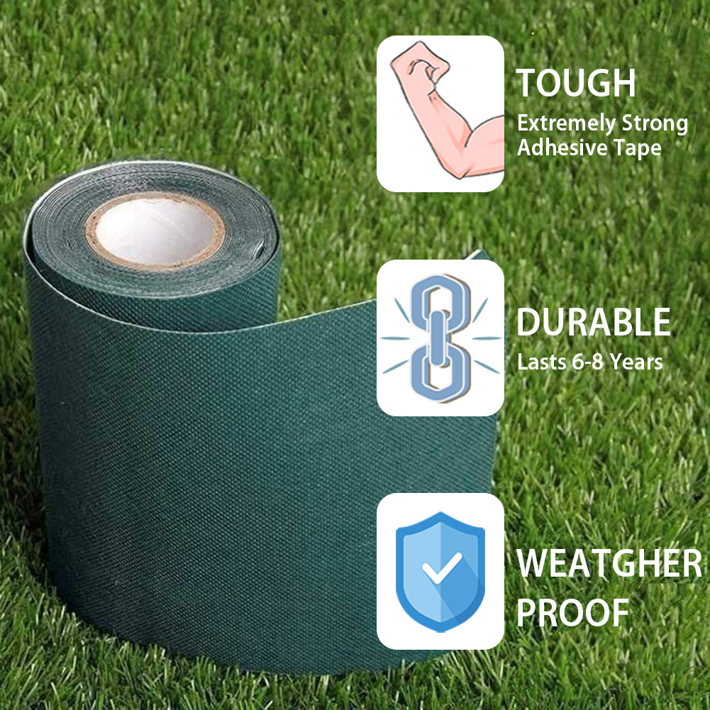 tape turf grass lawn adhesive mat synthetic self rug outdoor gardening seaming