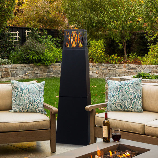 Pyramid Outdoor Patio Fire Pit Tower Patio Heater Free Standing