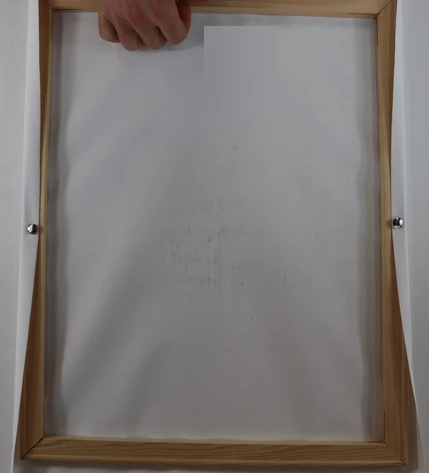 how to stretch the paint by numbers canvas to a wooden frame