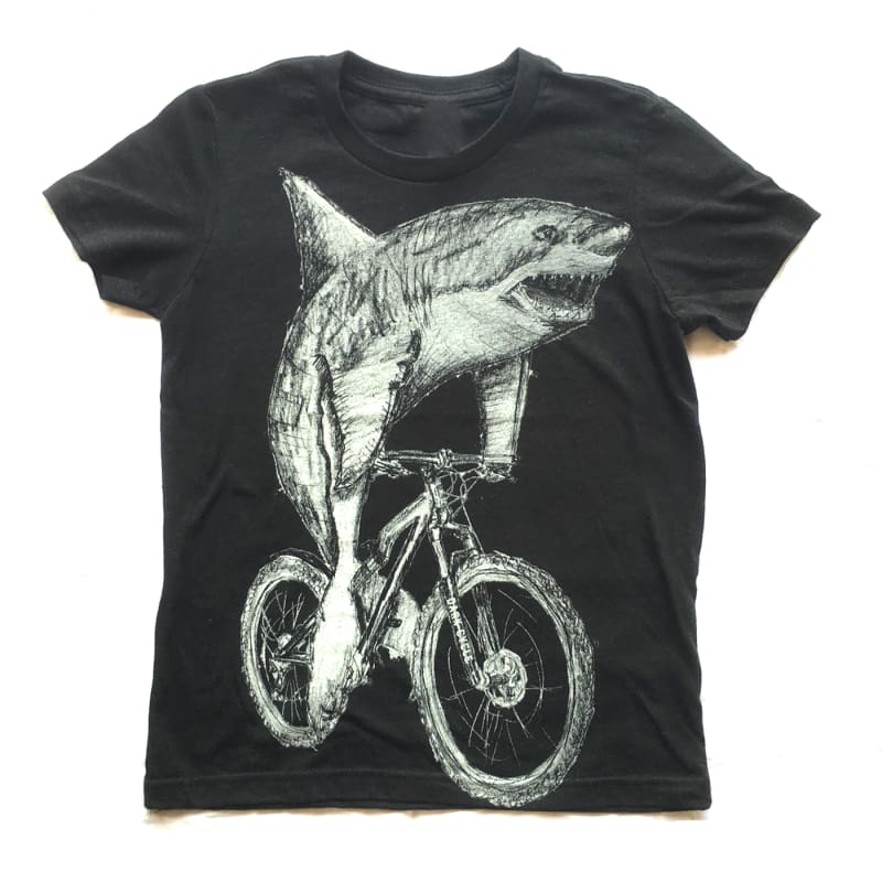 Great White Shark a Bicycle Kids T-Shirt | Gifts For