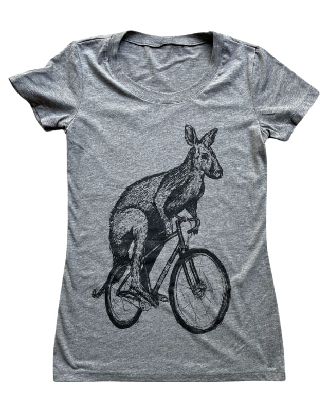 Kangaroo Women\'s Bicycle A on Shirt