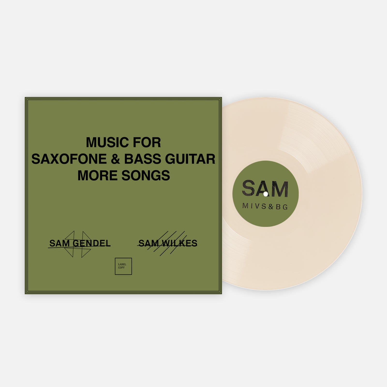 Sam Gendel & Sam Wilkes 'Music for Saxofone & Bass Guitar' - Vinyl
