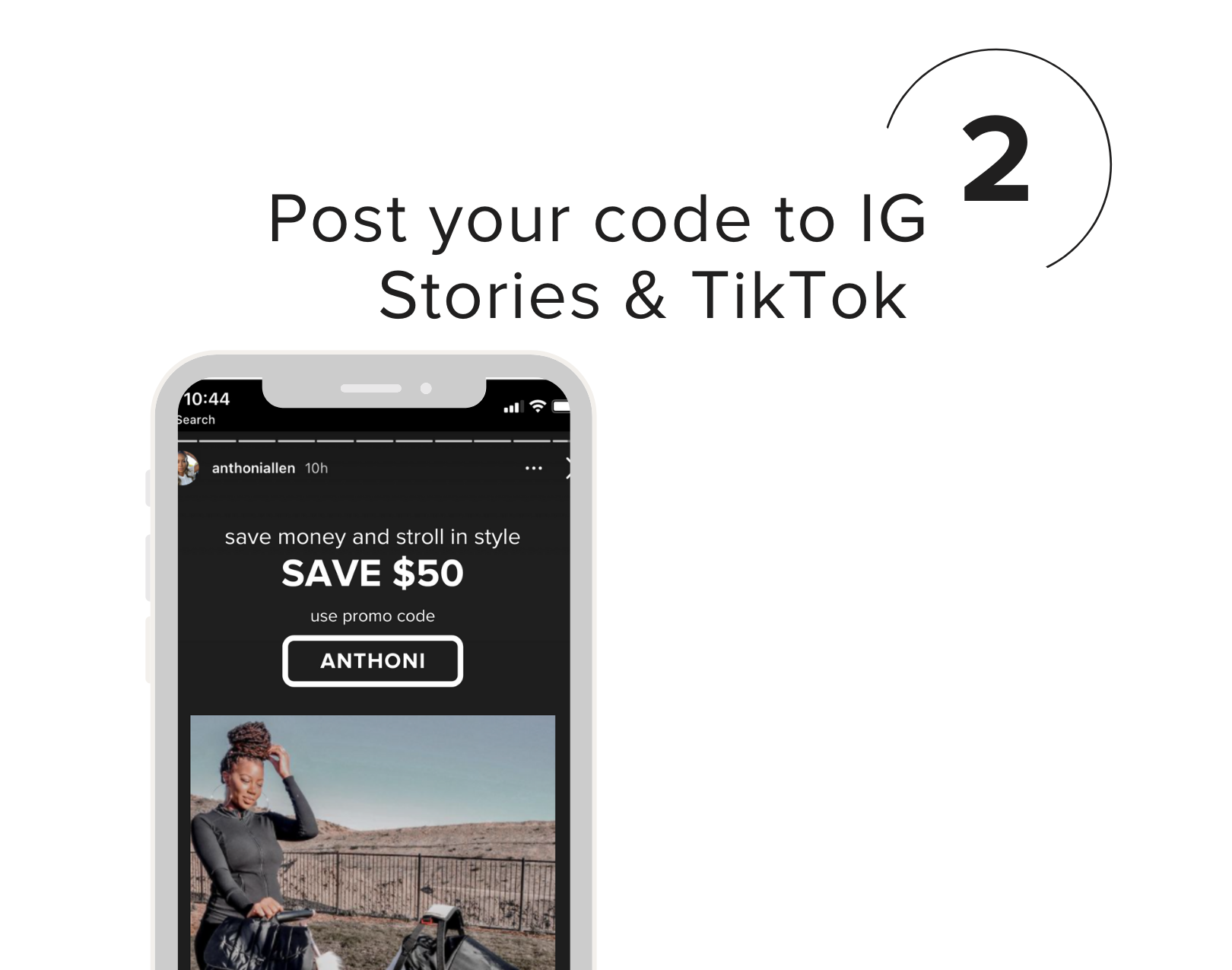 Post your code to IG Stories & TikTok 