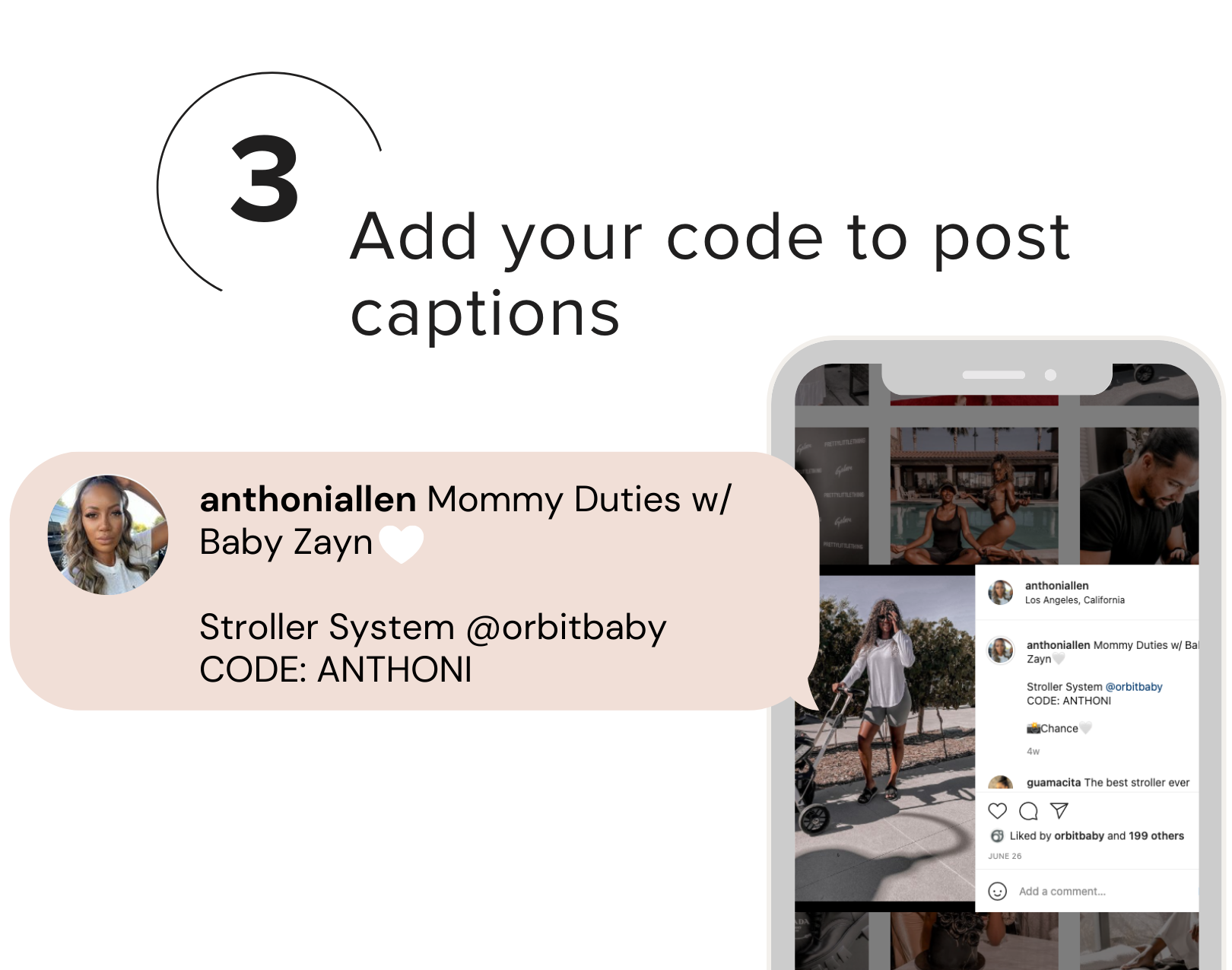 Add your code to post captions