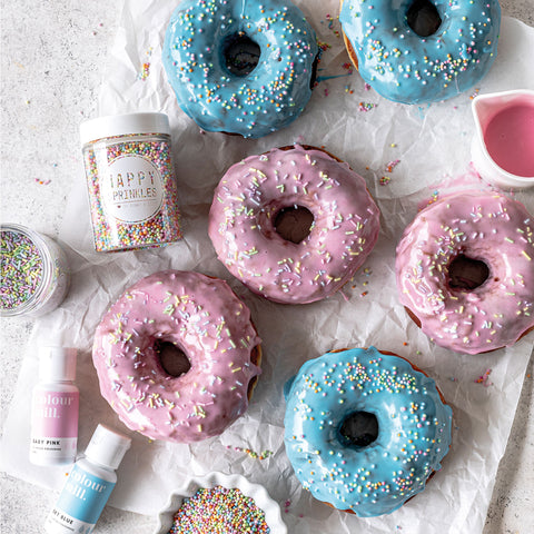 Donut Backset DIY mit Streuseln, Colour Mill und Donut-Rezept