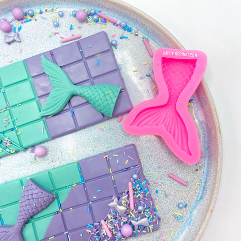 Mermaids DIY set idea to make yourself with chocolate and sprinkles