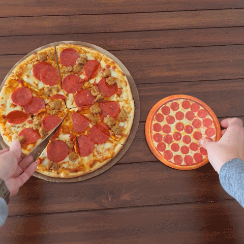 Pizza vs fake pizza