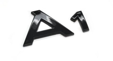 Audi Glossy Black Front & Rear Emblem Set for A1 A3 A4 S4 A5 S5 A6