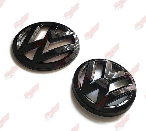 NEW GENUINE VW GOLF PASSAT R-LINE SIDE CHROME BLACK BADGE EMBLEM 5K0853688A  FXC