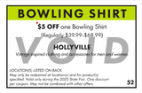 WI State Fair Bowling Shirt Coupon from Hollyville