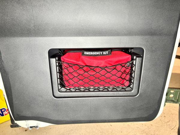 Rear Door Storage Pouch - Mesh area  - OverlandGearGuy.com 