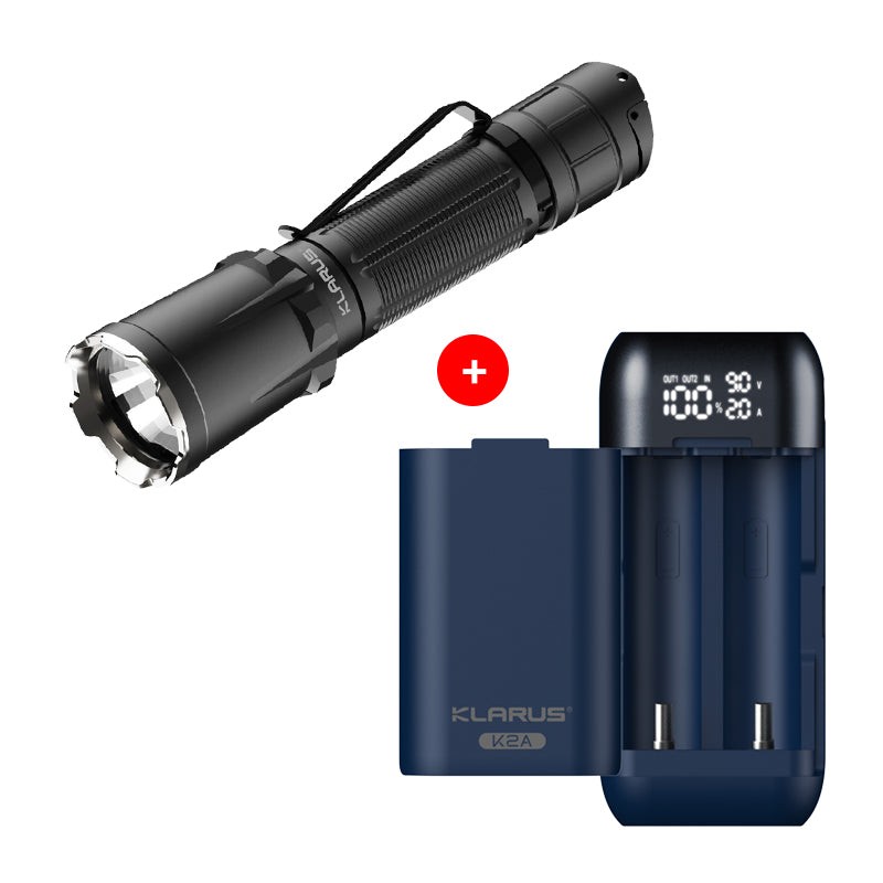 Tactical LED Flashlight & Work Light - 800 Lumens Battery Operated DK-20