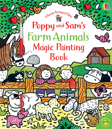 Wild Animals Magic Painting Book - (Magic Painting Books) by Sam Baer  (Paperback)