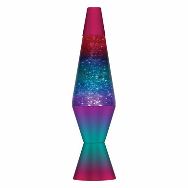 purple glitter lava lamp