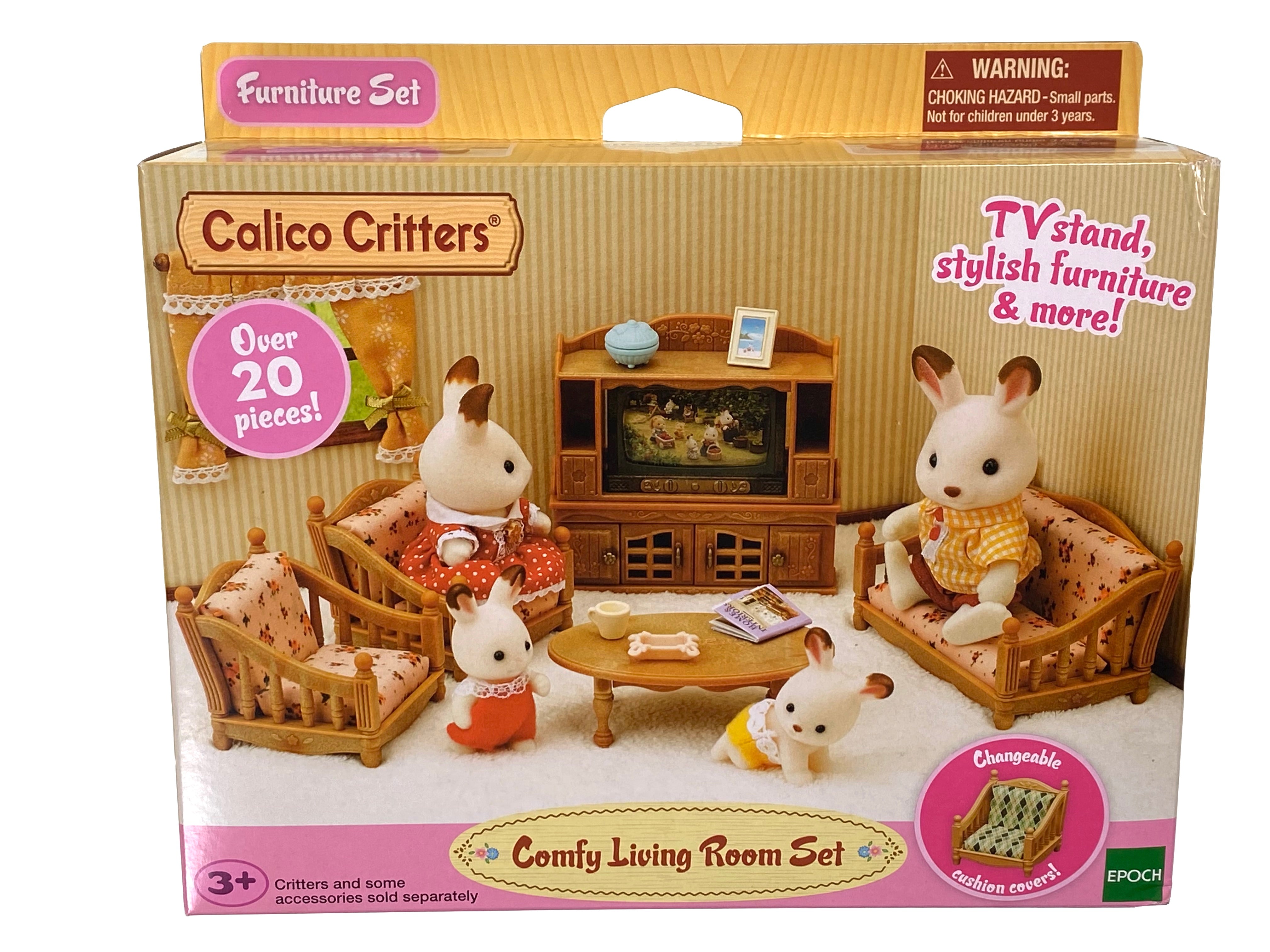 Calico Critters Comfy Living Room Set Bird In Hand